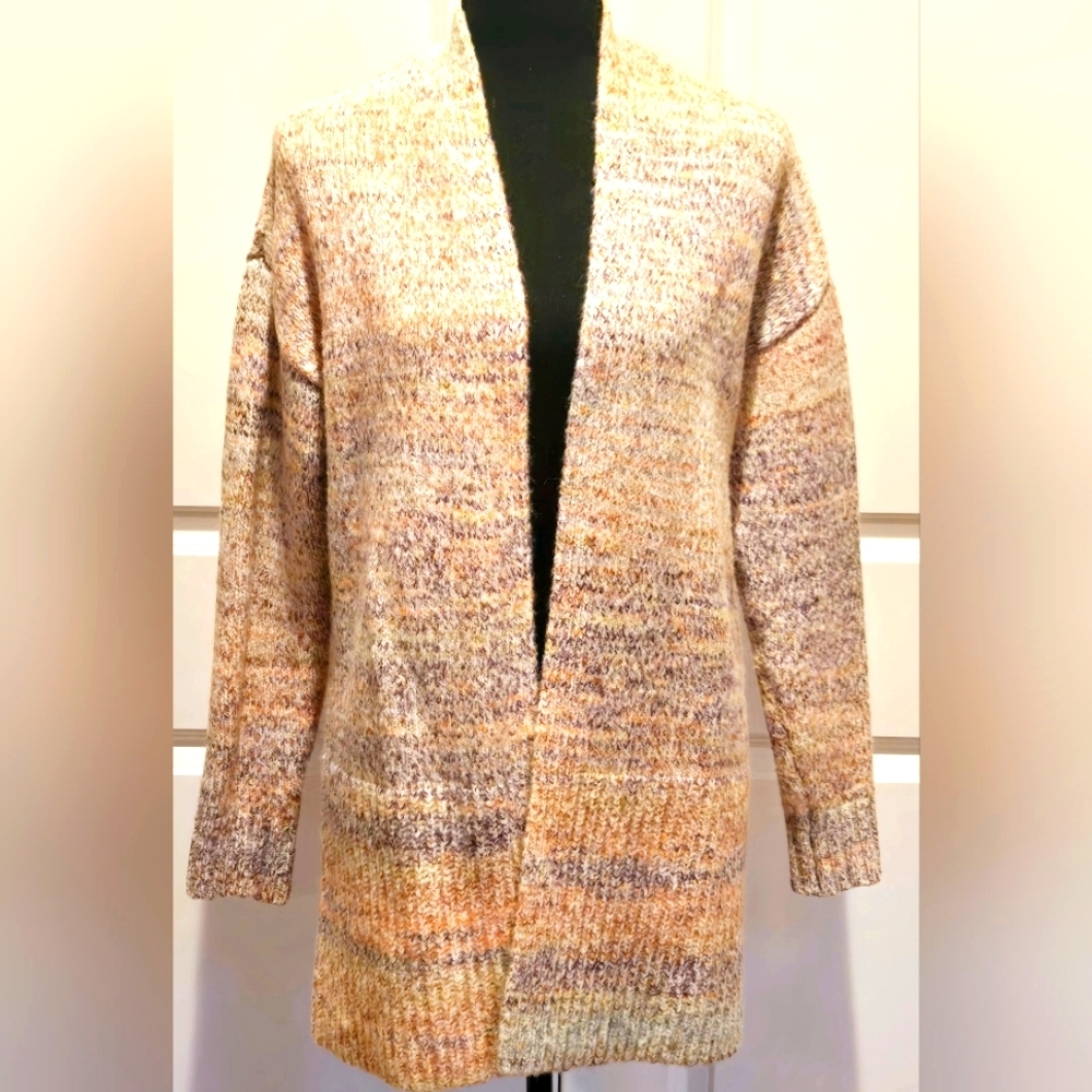 LOFT Multicolor Open Front Cardigan Sz Small